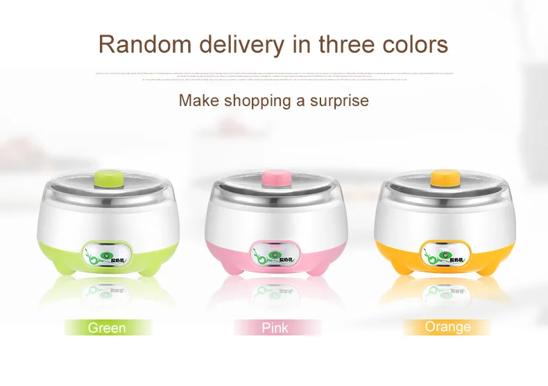 DMWD Mini Electric Yogurt Maker Automatic Yoghourt Machine Leben Natto Rice Wine Fermenter 1L Stainless Steel Liner Container EU