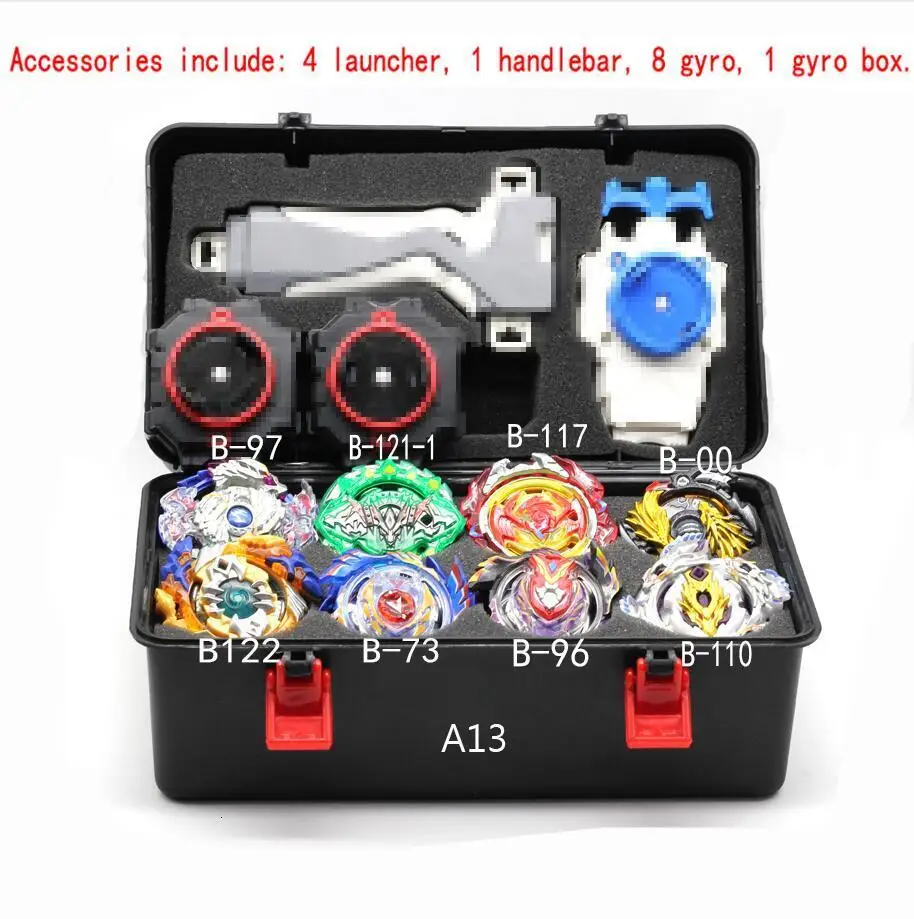 A13 Beyblade Burst B139 B134 B131 Металл Fusion 4d с 4 пусковым устройством Bayblade Burst волчок Рождественский подарок для детей игрушки - Цвет: A13