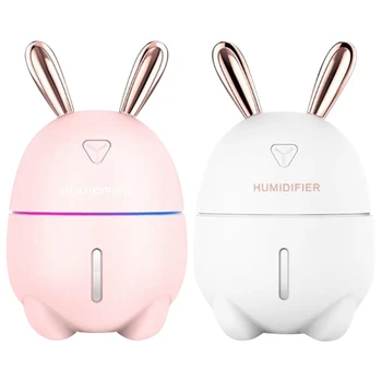 

USB Rabbit Air Humidifier Ultrasonic Aromatherapy Diffuser Air Mist Maker Aroma Humidification for Home CarOffice