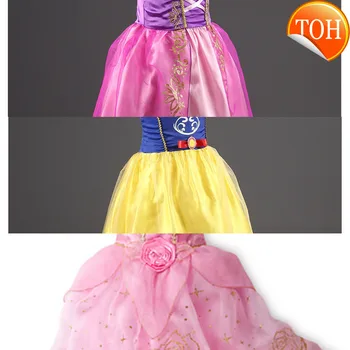 

Girls Snow White Dress up Children Sleeping Beauty Rapunzel Sofia Princess Costume Girl Party Cosplay Dresses