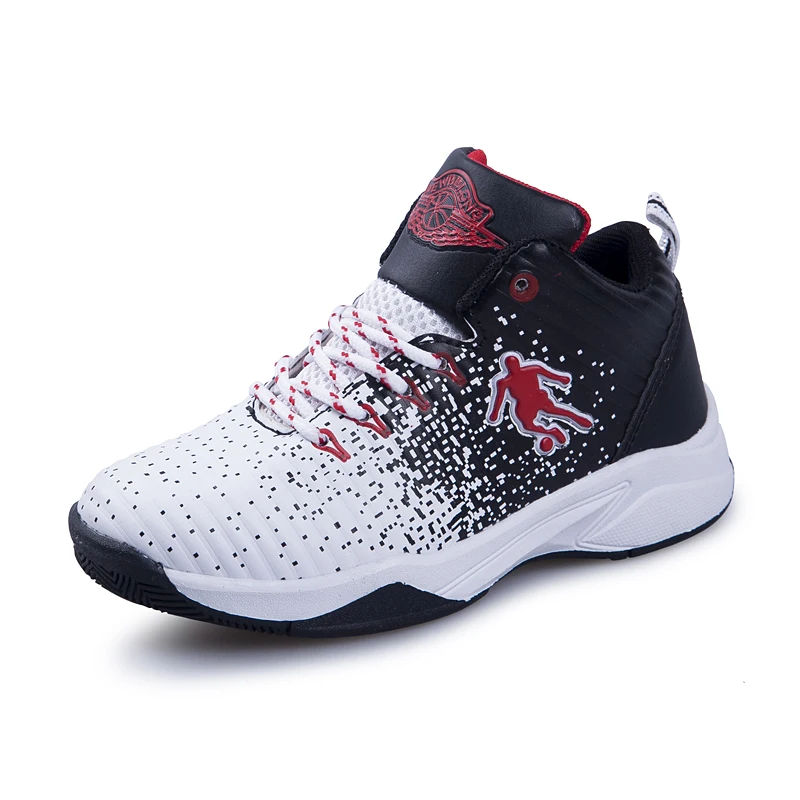 Осенняя новая стильная детская Баскетбольная обувь для мальчиков и девочек; уличная спортивная обувь из искусственной кожи; Детские кроссовки; обувь Jordan