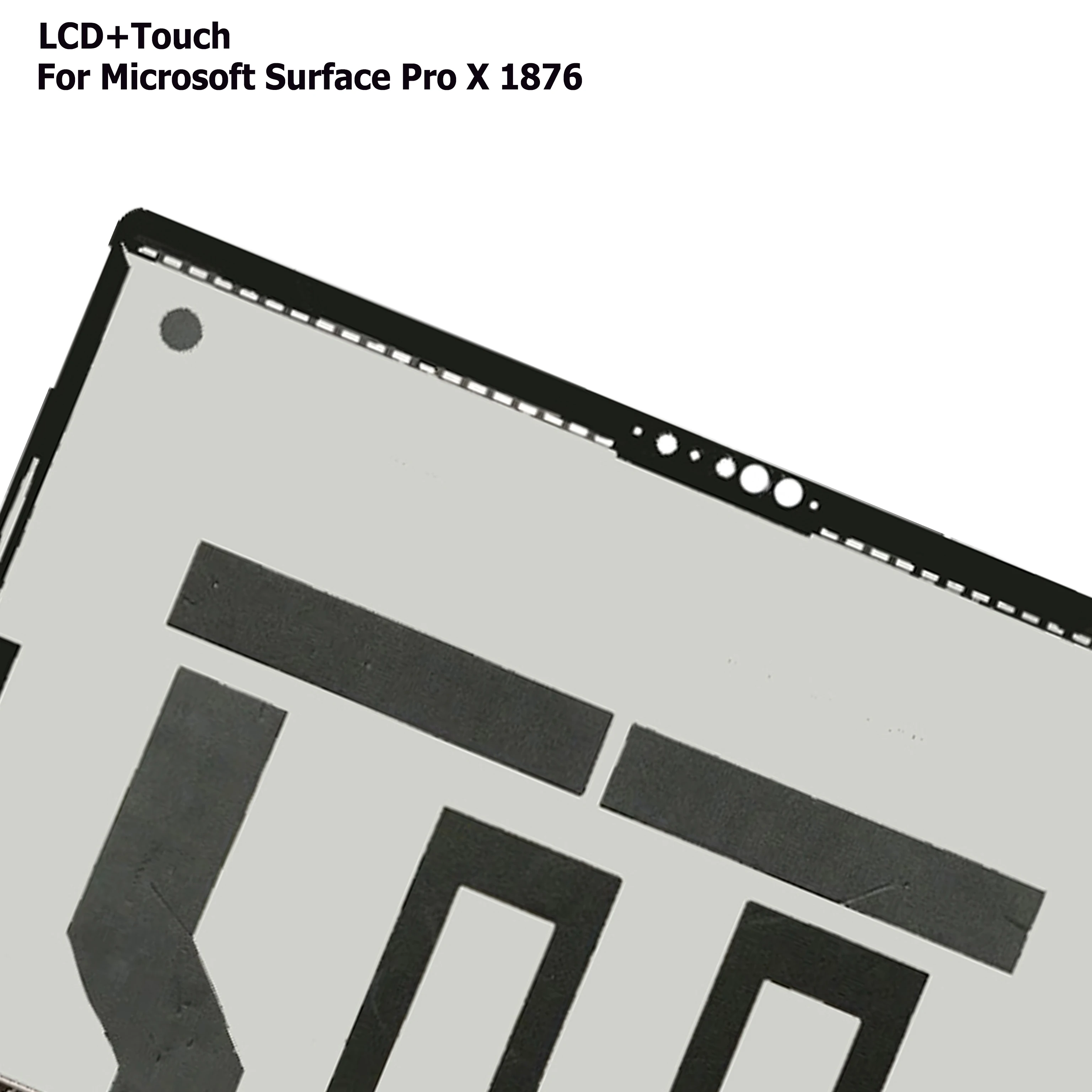 마이크로소프트 서피스 프로 X prox 1876 LCD 디스플레이, 터치 스크린 디지타이저 어셈블리, 서피스 프로 X 1876 유리 스크린, 13 인치 LCD