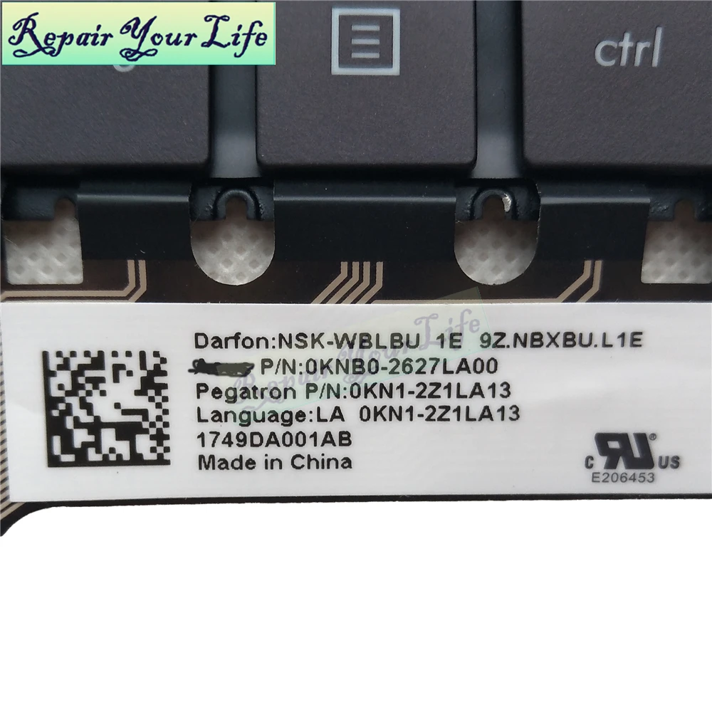 Latino Espanhol Teclado Retroiluminado para Asus Computador Portátil Zenbook Ux430 Ux430u Ux430ua Ux430uq Ux430un Teclados do Caderno 2627la00 Ux430 - Imagem 2