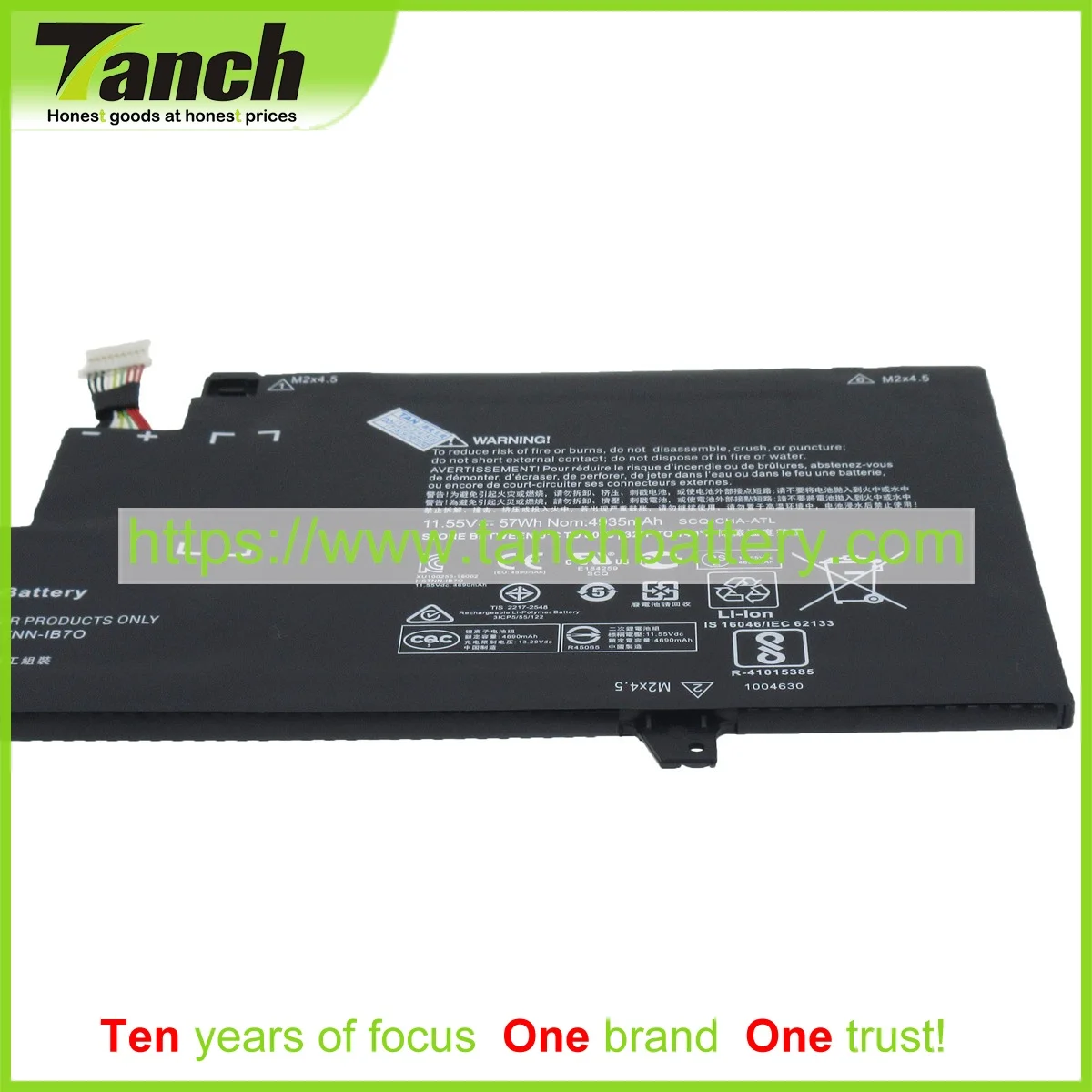 Bateria do Portátil para hp Tanch Om03xl 1gy30pa Hstnn-ib70 863280-855 863167-1b1 3 0m03xl 863176 -- 171 11.55v Celular 3icp5 - 55 122 - Imagem 5