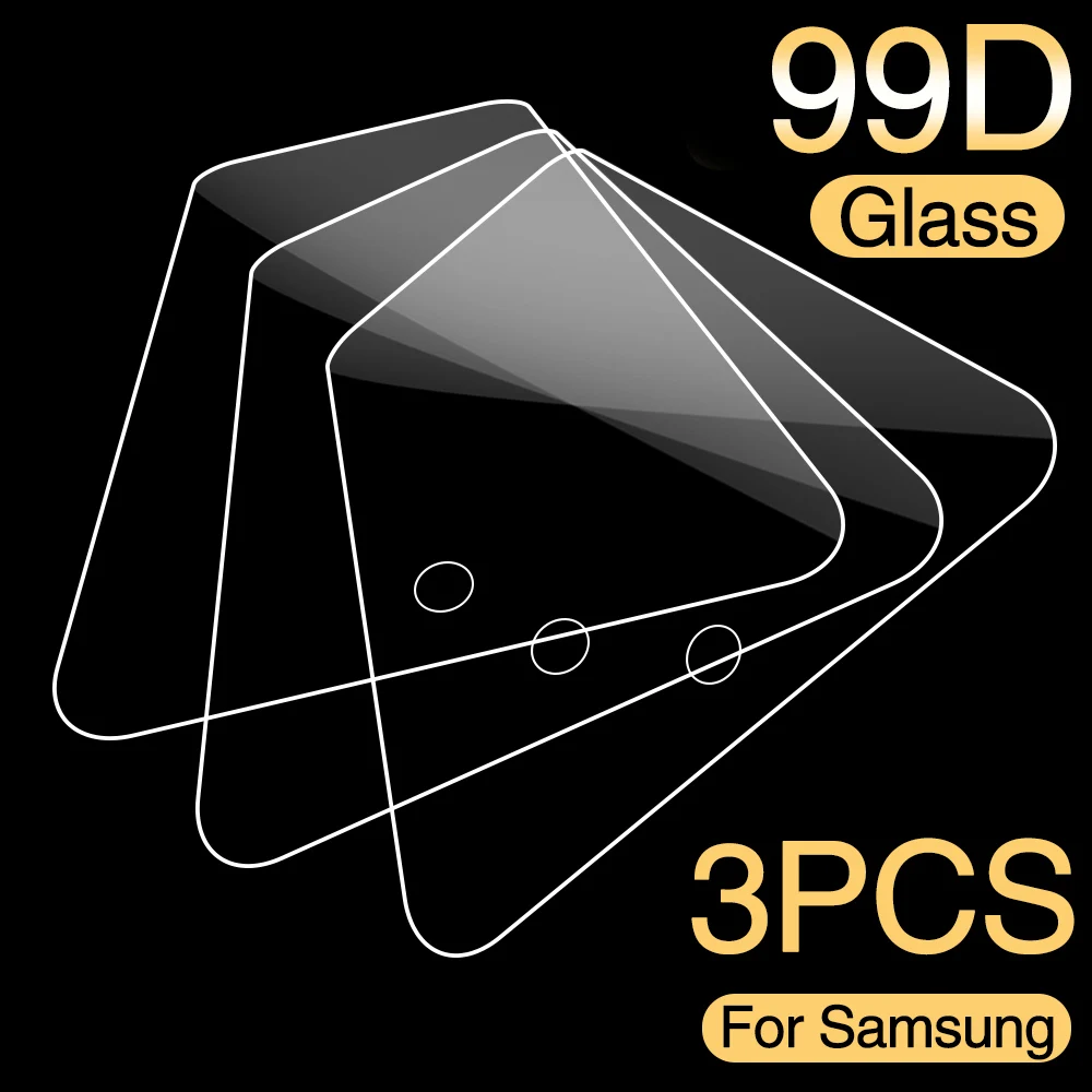 3Pcs Protective Glass for Samsung Galaxy A51 A50 A40 A30 A20 A10 Screen Protector Tempered Glass On Samsung A71 A60 A70 A80 Film afbeelding