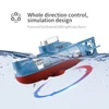 LSRC 6CH Mini RC Submarine With LED Light High Speed Waterproof Simulation Floating Model Electric Water Boat Gift Toys for boys 4