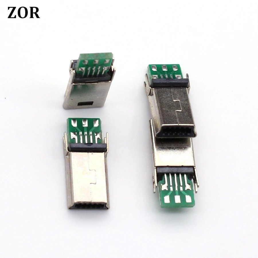 

5pcs Micro Mini USB Male 10 Pin USB 10Pin PCB Connector Flat Plug Adapter For MP3 MP4 Socket