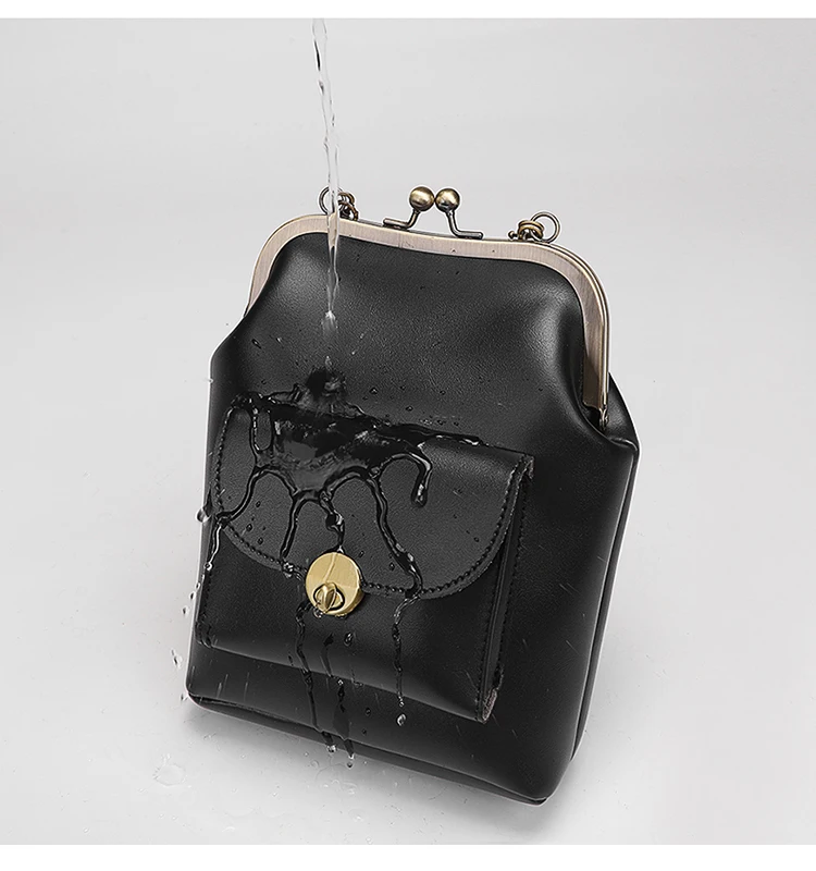 kiss lock shell bag bags pu leather women shoulder crossbody women's handbags (12)