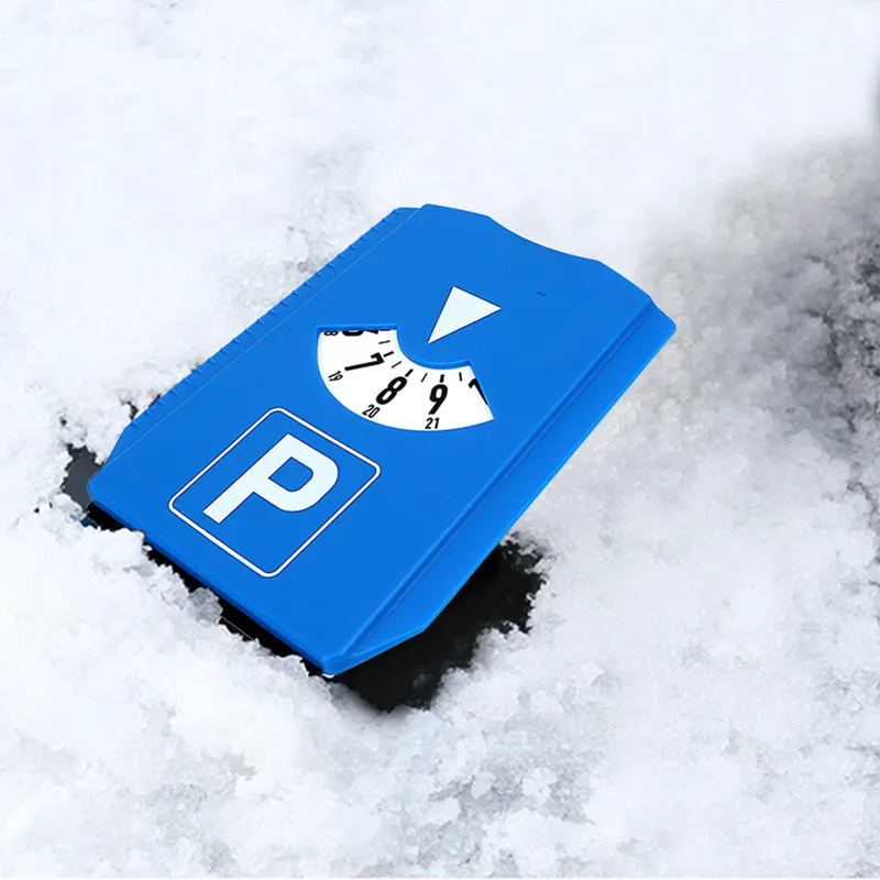 Знак времени парковки автомобиля для удаления снега скребок для льда возврат времени Примечание дисплей диск таймер часы лобовое стекло автомобиля лопата для снега