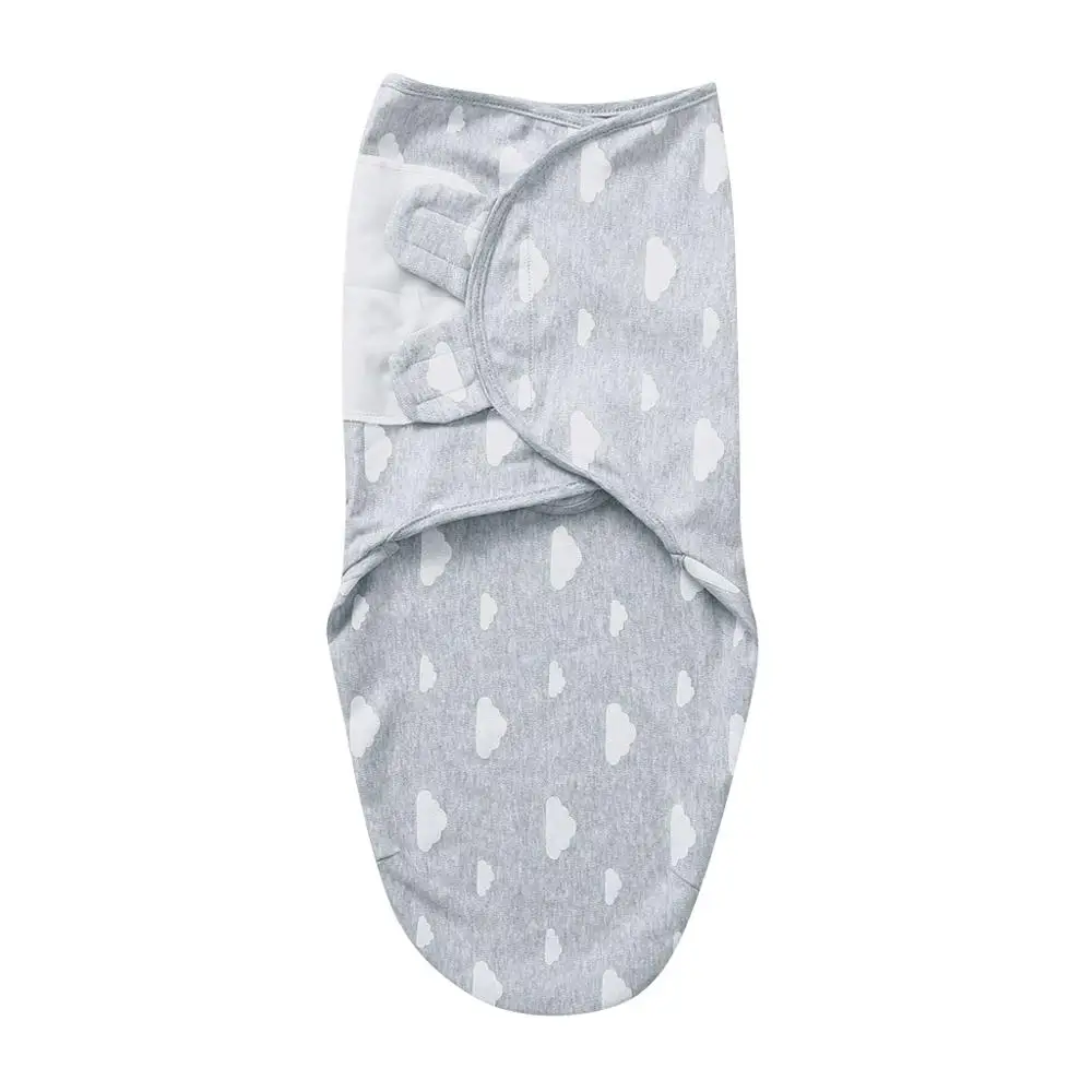Пеленка для новорожденных от 0 до 3 месяцев, хлопковое Пеленальное Одеяло для младенцев, постельные принадлежности, милый спальный мешок с рисунком для младенцев, xs - Цвет: Gray