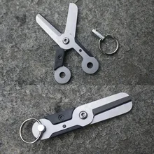Высокое качество Портативный EDC из нержавеющей стали практичный Пояс Пряжка складной безопасности маленькие ножницы Открытый путешествия дизайн инструмент