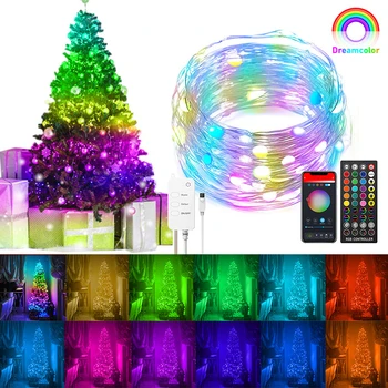 

10M LED String Light Copper Wire Fairy Light Garland RGB USB WIFI Bluetooth Remote Control Home Christmas Wedding Party Decor