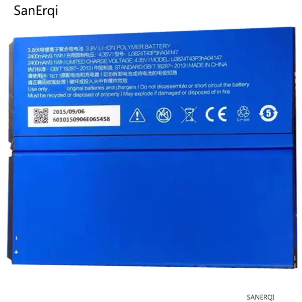LI3824T43P3HA04147 батарея для ZTE лезвие HN V993W V5 V5S N918ST U9180 V9180 N9180 2400 мАч мобильный телефон