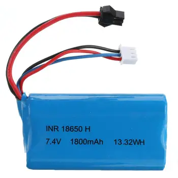 

RCtown HS 18650 7.4V 1800MAH 10C 2S Lipo Battery JST/SM Plug for 18301/18302 18311/18312 Rc Car