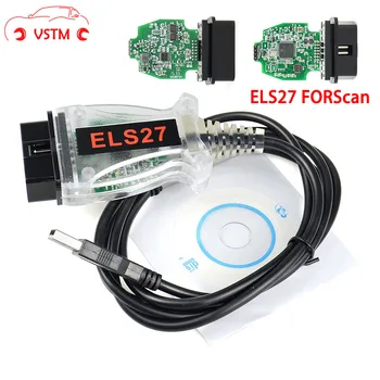 

Newest V2.3.8 ELS27 FORScan Green PCB PIC24HJ128GP+FTDI Mircochip Multi-Language Works ELM327&J2534 Pss-Thru For M-az-d-a