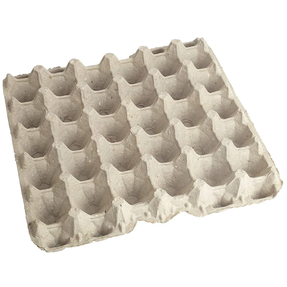 Hen Egg Trays 30 Hole Paper Flats Chicken Cardboard Egg Cartons
