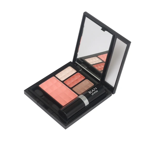 Hot Sales Makeup Set 3 Colors Eye Shadow Blush Lipstick Combination Makeup Kit Cosmetics for Wholesale