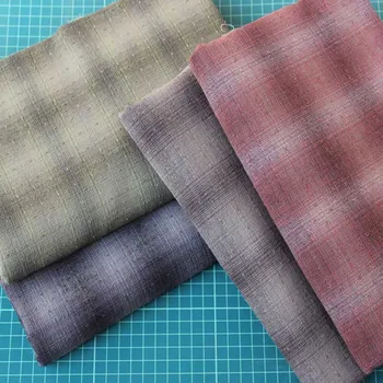 

50*140cm Soft Ripstop Japanese Yarn Dyed Cotton Quilting Fabric Handmade Purse patchwork Tissue Upholstery Sewing Fabric.