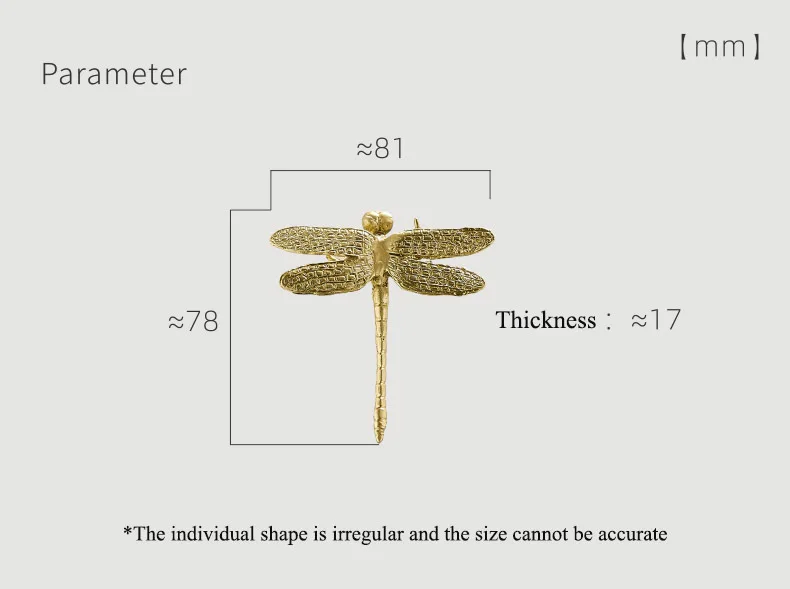 Стрекоза форма/латунные ручки шкаф ручки для выдвижных ящиков кухонный шкаф ручки оборудование для обработки мебели