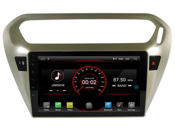 Perfect AVGOTOP Android 9 Bluetooth GPS Car Radio DVD Player For CITROEN ELYSEE/PEUGEOT 301 6