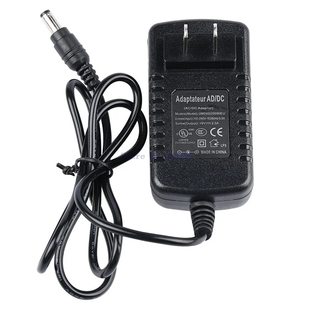 

A2-- AC 100-240V 50/60HZ to DC 9V 2A Switching Supply Power Adapter
