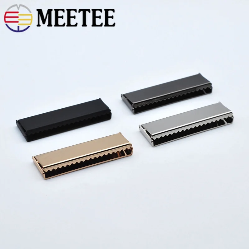 Meetee 10 шт 40 мм металлический хвост пряжки с зажимом клипса на лямку крюк DIY ремень