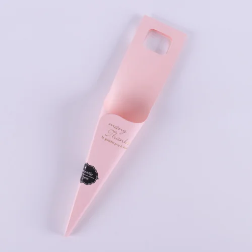 pink 10 шт. модная сумка с буквенным принтом, сумка для букета, украшенная розами на День святого Валентина - Цвет: pink