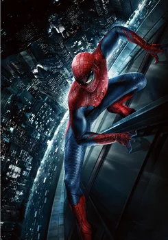 

5x7FT Custom Photography Studio Backdrop Background Spider man Spiderman Night Time City Vinyl 150cm x 220cm