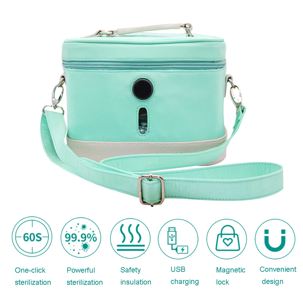 UVC LED Light Sterilizer Box to Sterilize Underwear and Children Clothes Rechargeable Portable UV Disinfection Bag - Цена: 