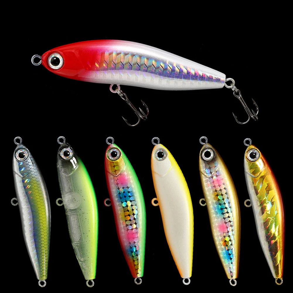 

7cm 14g Fishing Lure Pencil Wobbler Long Cast Sinking Trolling Jerkbait Swimbait Artificial Hard Bait Ocean Fishing Bass Bait
