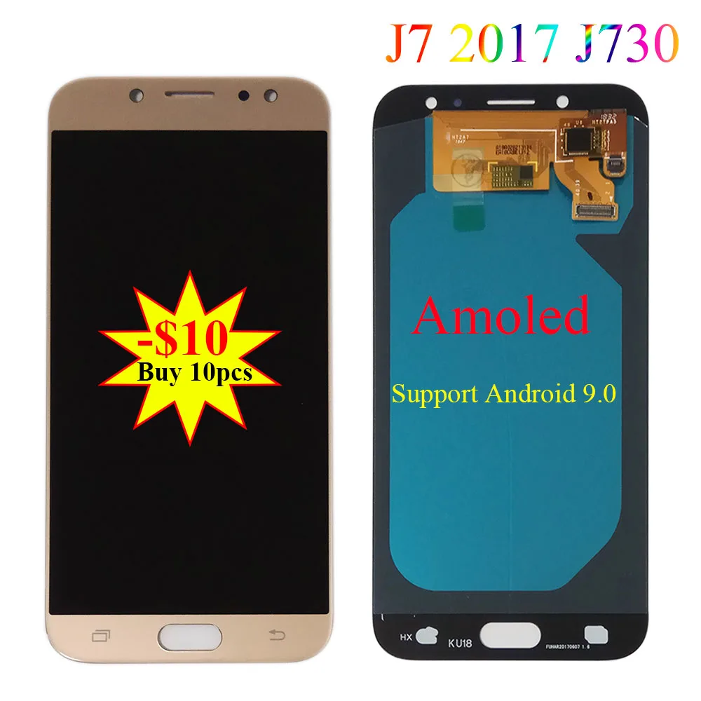 

Super AMOLED LCD For SAMSUNG Galaxy J7 Pro J730 Display Touch Screen J7 2017 J730G J730F LCD Pantalla Digiziter Assembly Parts
