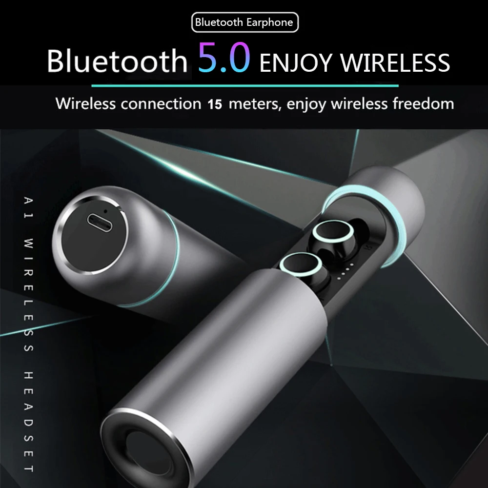 Bluetooth 5 0 наушники TWS стерео беспроводные спортивные водонепроницаемые для