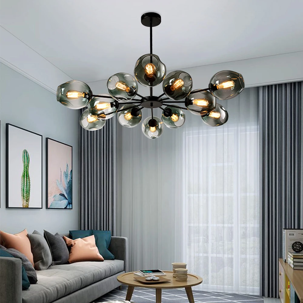 

Modern Minimalist Chandelier Home Decor Dinning Room Hanging Lamps,Restaurant Lighting Creative Living Room Chandeliers Indoor