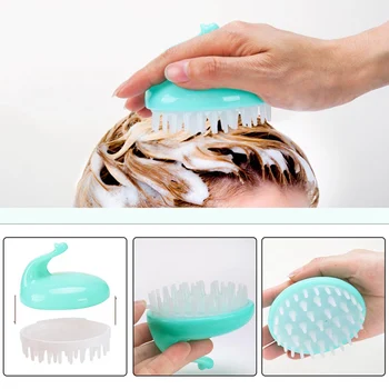 

1Pcs Baby Head Hair Washing Scalp Shampoo Air Brush Comb Soft Massager Brushes Cleaning Care Tool