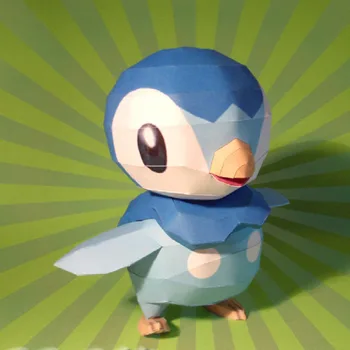 

Round Penguin 3D Paper Model DIY Cartoon Three-dimensional Animal Paper Mold Kindergarten Handmade Children Education Toy Model