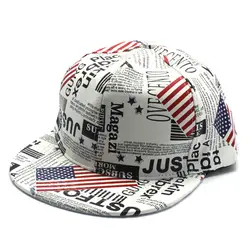 Новый продукт Пара хип-хоп кепка модная дамская вышивка M слово U. s. Национальный флаг простой край кепка мужская Солнцезащитная шляпа для