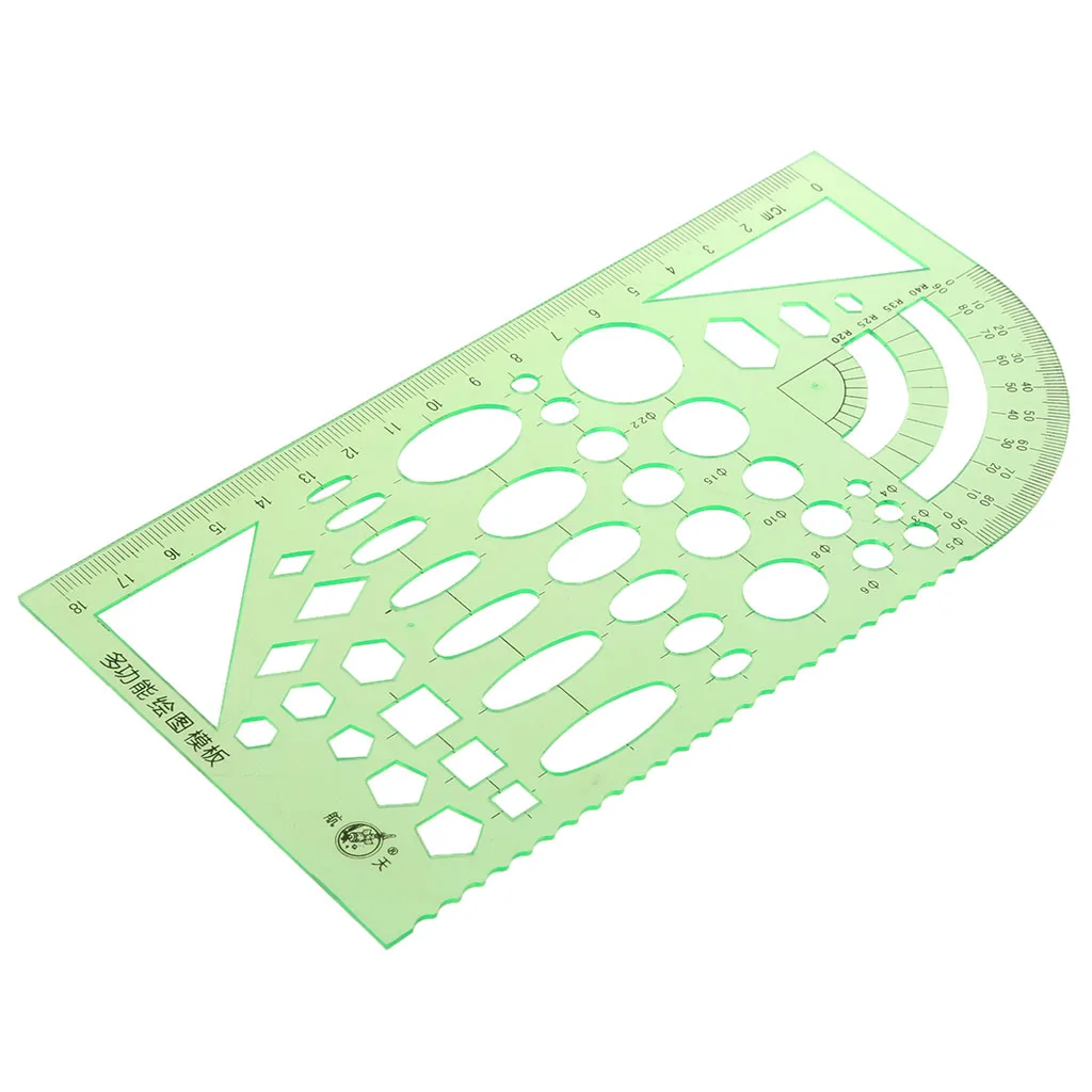 Multifunctional Plastic Drawing Curve Pattern Stencil Template Ruler Tool