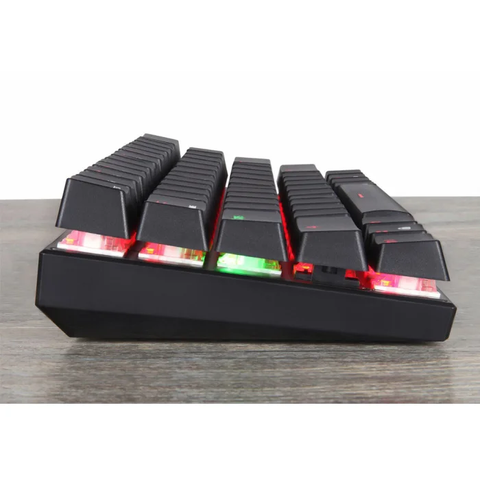 Bluetooth Проводная Механическая клавиатура с цветовой моделью RGB Подсветка 61 клавиши клавиатуры для планшетных компьютеров DQ при падении