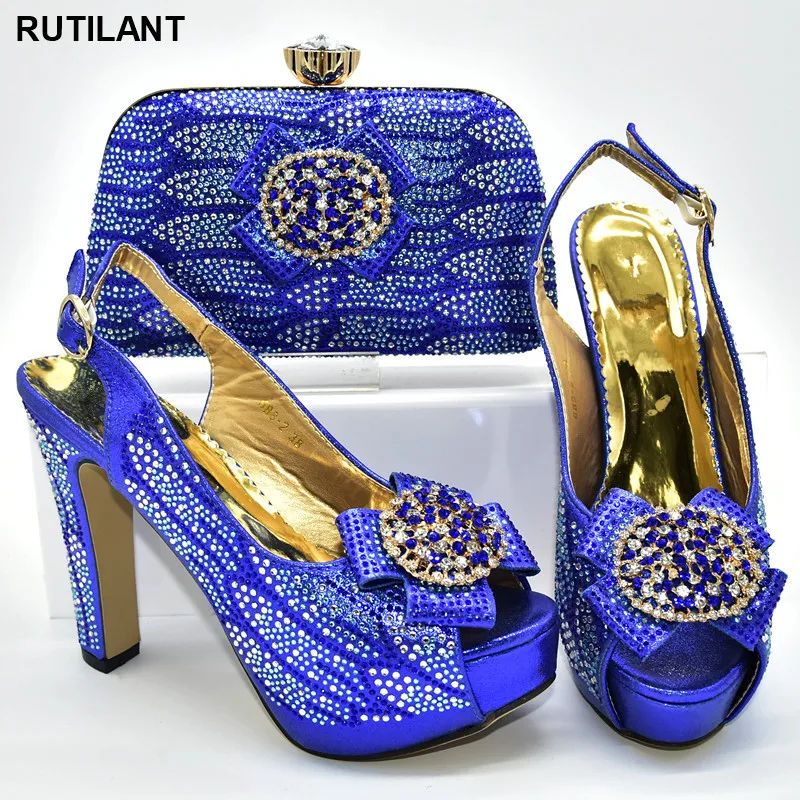 

New Arrival Summer Slippers Italian Matching Shoe and Bag Set for Wedding Italian Shoes and Bags Set Envio Gratis Heels Women