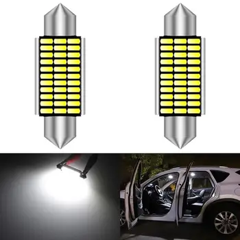 

2pcs Car Interior Light 31mm 36mm 39mm 41mm LED Bulb C10W C5W Festoon Vanity Mirror Dome Reading Door License Number Light