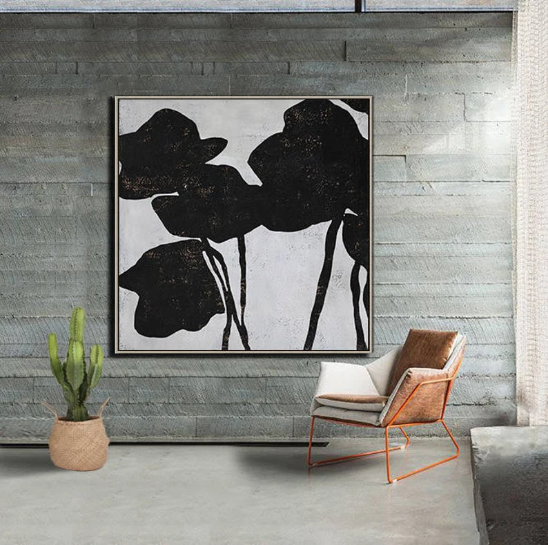 

Modern Art Modern Art Home Decor Abstract Flowers Acrylic Painting On Canvas Textured Painting Large Wall Art Canvas Painting