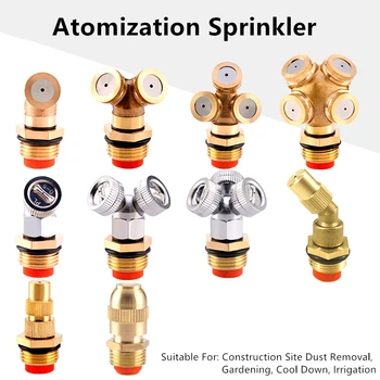

Misting Fogging Spray Disinfectant Spray Sprinkler Push-in Low Pressure Atomizing Nozzle With Filter Sprayer Home Garden
