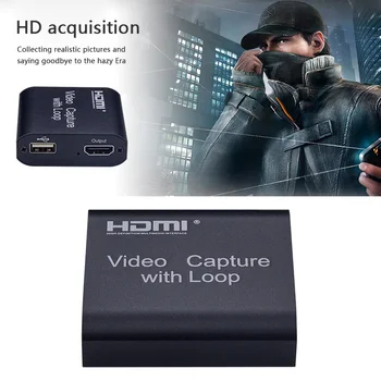 

USB HDMI 1080P Video Capture Card HDMI to USB 2.0 HD Video Capture Device Game Streaming Live Stream Broadcast Capture Cards Hot