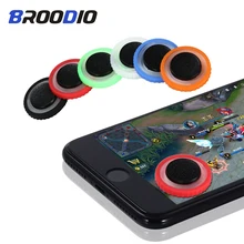 Круглый игровой джойстик, качалка для мобильного телефона, для iPhone, Android, планшета, металлическая кнопка, игровой коврик, присоска для контроллера PUBG, геймпад