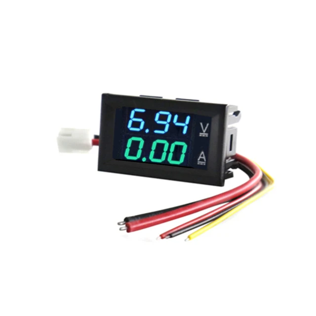 High Quality DC 100V 10A Voltmeter Ammeter Blue + Red LED Amp Dual Digital Volt Meter Gauge wind measuring instrument Measurement & Analysis Tools