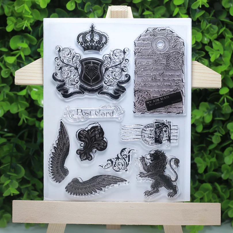 Открытка air Wings lion прозрачные штампы для Scrapbooking/изготовление карт/Штампы набор канцелярских подарков изделия для декорации