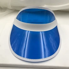 Прозрачный Пустой Топ пластиковый ПВХ Пешие прогулки шляпа козырек шапки велосипед солнцезащитный Летний унисекс для женщин мужчин Солнцезащитная шляпа карамельный цвет инструменты