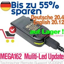 2021 VAG com hex интерфейс V2 vagcom 20,12 VAG com 20,4 для VW-Audi ATMEGA162 + 16 v8 + FT232RQ Топ оригинальный FTDI многоцветный