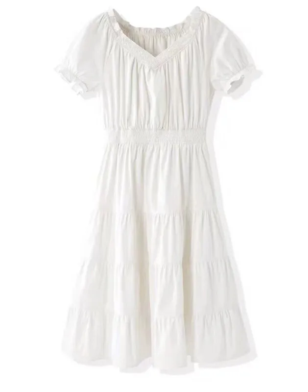 

H2019 New Style Summer Very Fairy France Non-mainstream Elegant Students Sweet Dress Women's Cwfa92406