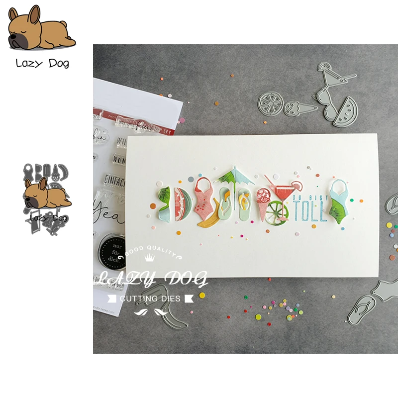 

Summer Item Series Metal Cutting Dies Scrapbooking Stencil Decorative Craft Embossing Die Cuts Card Making New Dies For 2019
